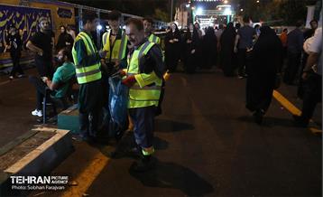 خدمات شهرداری تهران در پایان جشن غدیر 8