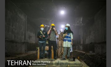 ورود ماشین حفار تونل به ایستگاه میدان حضرت عبدالعظیم الحسنی(ع) در خط 6 مترو 33