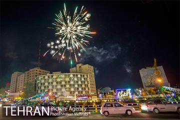 نور افشانی میدان ولیعصر(عج) به مناسبت نیمه شعبان 11