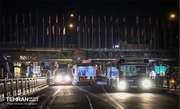 تست تراموای چرخ لاستیکی در تهران 19