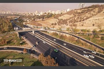 پل خروجی چمران شمال به همت غرب