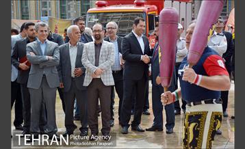 بازدید اعضای شورای اسلامی شهر از نمایشگاه آتش نشانی 18