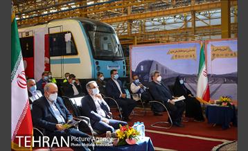 آیین رونمایی از نخستین نمونه قطار ملی مترو 5