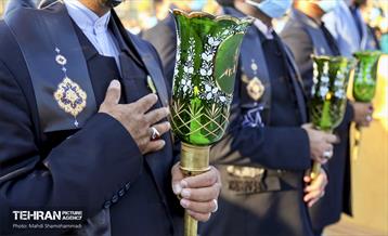 آیین تعویض پرچم حضرت عبدالعظیم حسنی(ع) 6