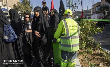 خدمت رسانی شهرداری تهران در راهپیمایی جا مانده های حسینی  11