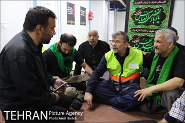 بازدید رییس ستاد اربعین شهرداری تهران از مرکز اسکان خادمین حسین 1