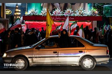 میعادگاه عزاداران رهبر شهید در خیابان کشور دوست