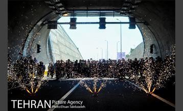 آیین بهره برداری از پروژه های امتداد بزرگراه شهید حکیم و تونل شهدای غزه 1