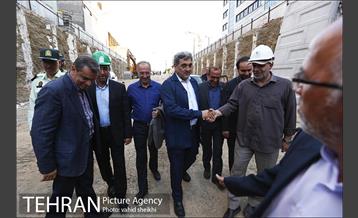 مراسم اتصال جبهه های حفاری شمالی و جنوبی تونل زیر گذر استادمعین 4