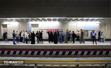 بازدید نمایندگان رسانه‌های خارجی از مترو مریم مقدس(س)  12