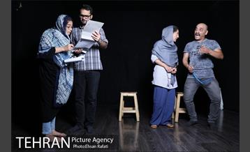 تمرین نمایش شش و بش به کارگردانی جواد روشن 3