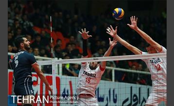 دیدار پارسه تهران و شهرداری تبریز در لیگ برتر والیبال 5