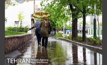 باران بهاری در تهران 7