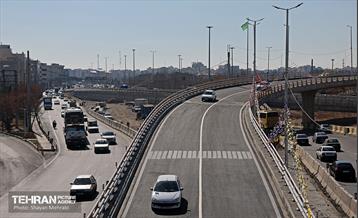 تقاطع سه سطحی بزرگراه‌های شهید نواب صفوی(شهید یارجانی) و شهید تندگویان 16