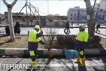 خدمات شهرداری تهران در پایان راهپیمایی ۲۲ بهمن 5