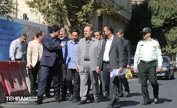 بازدید فرماندار تهران از طرح های عمرانی و خدماتی شهرداری منطقه ۱۰ 11