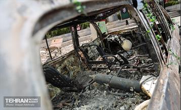 بازدید از مناطق تخریب شده حملات رژیم صهیونی 12