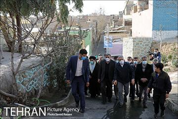 بازدید شهردار تهران از پروژه های مدیریت شهری منطقه 16