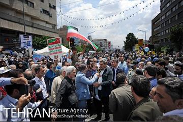 حضور شهردار تهران در راهپیمایی روز قدس 6