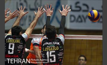 دیدار تیم های والیبال بانک سرمایه  و سایپا تهران