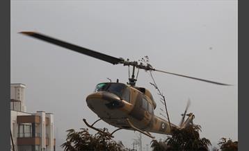 سقوط بالگرد در دریاچه شهدای خلیج فارس