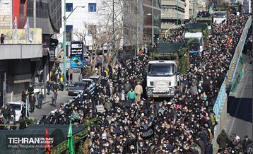 مراسم تشییع ۱۵۰ شهید گمنام در تهران 12