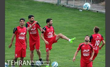 تمرین تیم فوتبال پرسپولیس تهران
