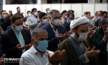 حضور شهردار تهران در مسجد علی ابن الحسین(ع) منطقه 14