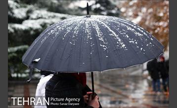 بارش برف پاییزی در تهران 9