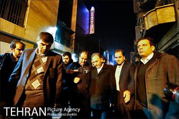 بازدید سرزده  شهردار تهران از محل آتش‌سوزی ساختمان برق حرارتی وزارت نیرو 4
