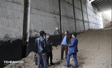 بازدید دانشجویان از پروژه مقاوم‌سازی پل تقاطع بزرگراه همت و رودخانه کن 17