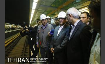 بازدید سرپرست شهرداری تهران از خط 6 مترو تهران 20