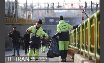 نظافت و پاکسازی مسیرهای مراسم تشییع پیکر سردار قاسم سلیمانی  27