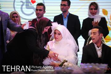 مراسم ازدواج زوج های معلول با حضور شهردار تهران 16