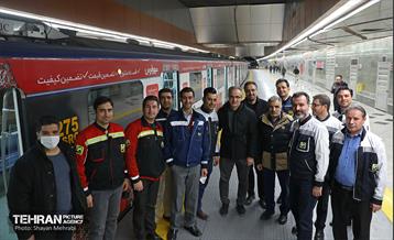 تست گرم بخش میانی خط ۶ مترو تهران 42