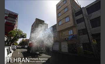 عملیات ضدعفونی محدوده مرکزی تهران 13