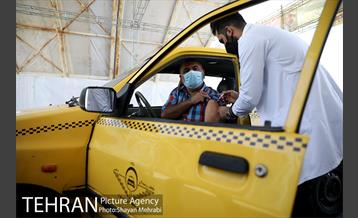 آغاز واکسیناسیون رانندگان تاکسی تهران 36