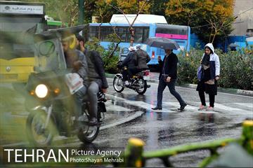 بارش باران پاییزی در تهران 33