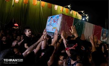 تشییع پیکر شهید اسماعیلی در هیأت رایة العباس(ع)