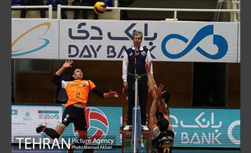 دیدار تیم های والیبال بانک سرمایه  و سایپا تهران