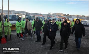 مانور برف‌‍‌روبی منطقه 4 شهرداری تهران 23