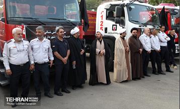 آیین بدرقه خادمین سازمان آتش‌نشانی 21