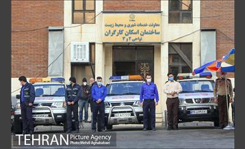 مانور عملیات برف روبی شهرداری منطقه 8