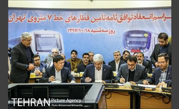 امضا قرارداد خرید ۳۷۶ واگن مترو 19