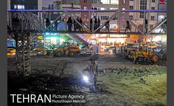 هم‌اکنون؛ جمع‌آوری کارگاه عمرانی میدان هفت تیر 19