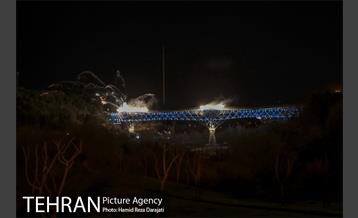 نورافشانی ویژه پُل طبیعت در شب نوروز ۱۴۰۰