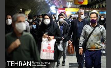 بازدید سخنگوی دولت از طرح استفاده اجباری ماسک در مترو 7