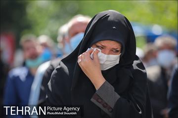 مراسم تشییع و خاکسپاری دو شهید گمنام دفاع مقدس در بوستان اندیشه 10