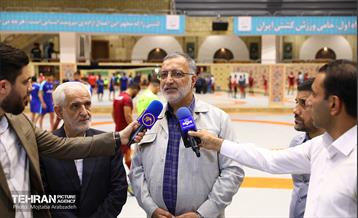 بازدید شهردار تهران از اردوی تیم ملی کشتی