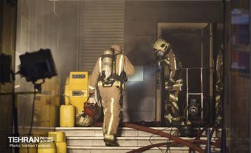 آتش سوزی در خیابان بهار تهران 64